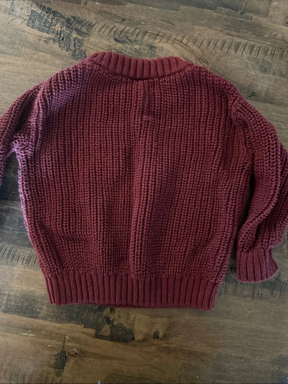 Little Co. Kids 'Merry' Chunky Knit Sweater - Red - Picture 5 of 5